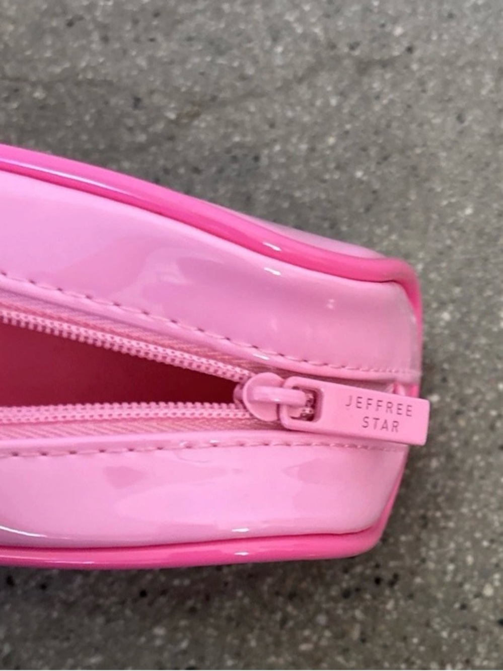 Jeffree Star Pink Patent Cosmetic Bag - Picture 9 of 9